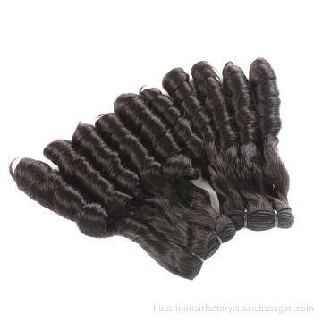10"-22" Double Drawn Fumi Hair Weaving  100% Raw Unprocessed Brazilian Hair Full Ends Soft Smooth Healthy